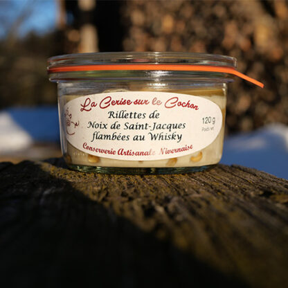 Rillettes de Noix de Saint Jacques flambées au Whisky